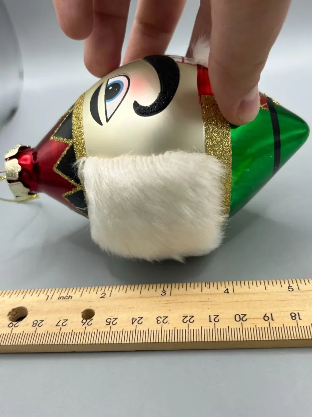 Kurt Adler Pier 1 Nutcracker Blown Glass 5.25